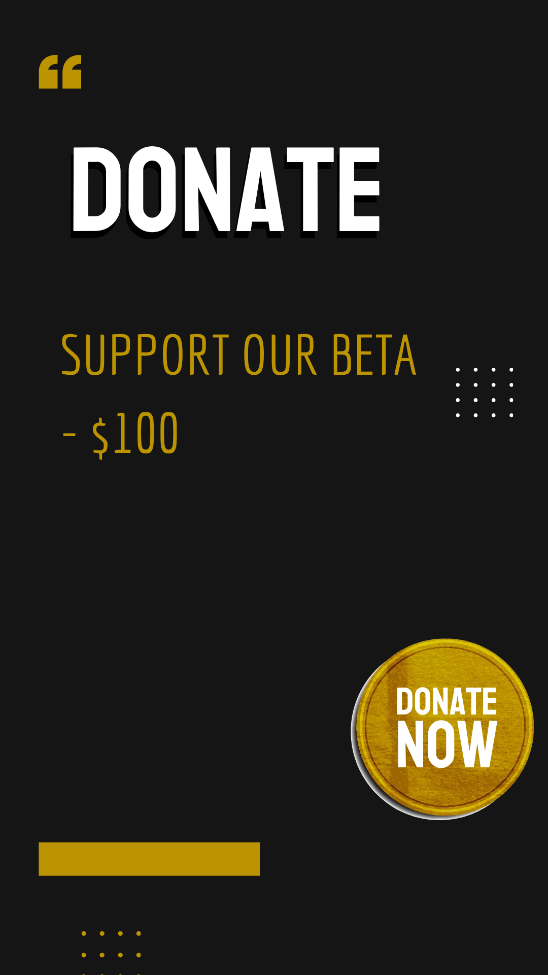 Support FreshNi Beta - $100